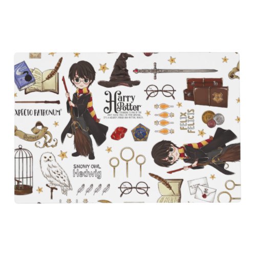 Magical HARRY POTTER Watercolor Placemat