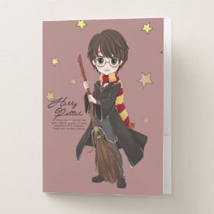 Magical HARRY POTTER™ Watercolor Pocket Folder
