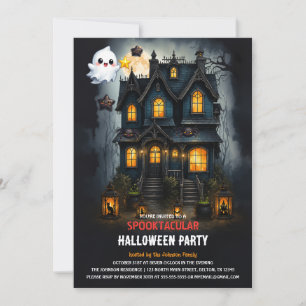Magical Haunted House Halloween Party Invitation
