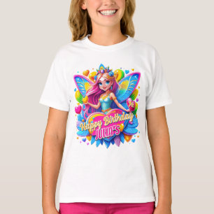 Magical Heart Fairy Rainbow Wings, Birthday gift T-Shirt