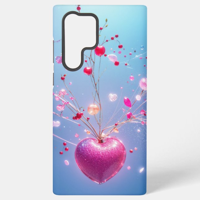 Magical Heart - Sparkling Love Tree Phone Case (Back)