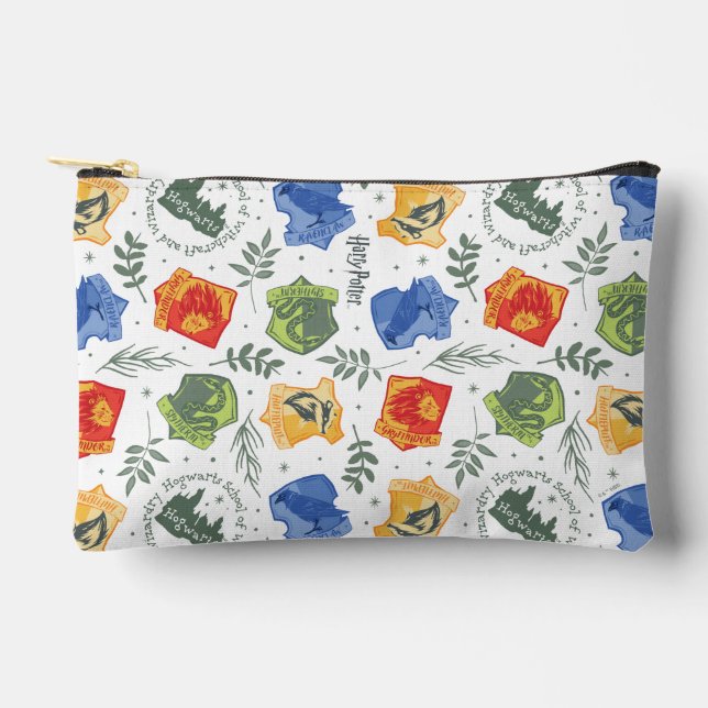 Magical Herbology HOGWARTS™ Houses Pattern Accessory Pouch (Front)