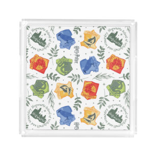 Magical Herbology HOGWARTS™ Houses Pattern Acrylic Tray