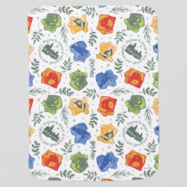 Magical Herbology HOGWARTS™ Houses Pattern Baby Blanket