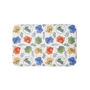 Magical Herbology HOGWARTS™ Houses Pattern Bath Mat