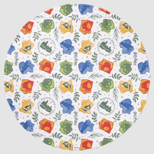 Magical Herbology HOGWARTS™ Houses Pattern Beach Towel