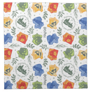 Magical Herbology HOGWARTS™ Houses Pattern Cloth Napkin
