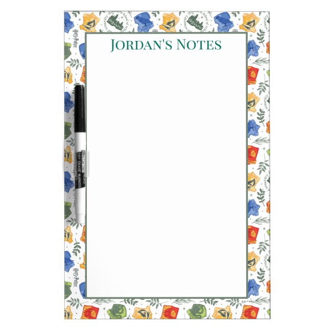 Magical Herbology HOGWARTS™ Houses Pattern Dry Erase Board (Front)