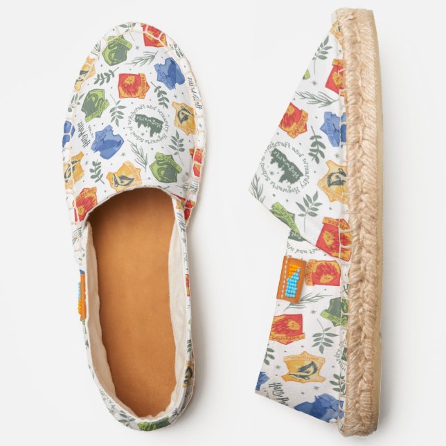 Magical Herbology HOGWARTS™ Houses Pattern Espadrilles (Side)
