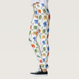 Magical Herbology HOGWARTS™ Houses Pattern Leggings