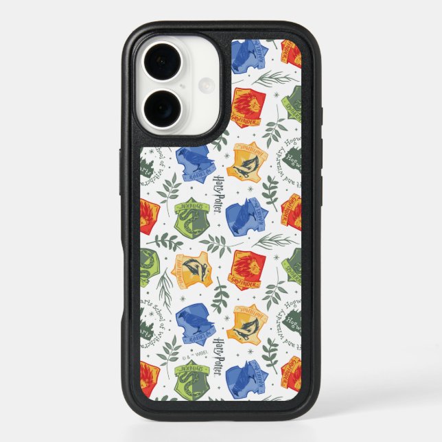 Magical Herbology HOGWARTS™ Houses Pattern Otterbox iPhone Case (Back)