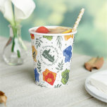 Magical Herbology HOGWARTS™ Houses Pattern Paper Cups