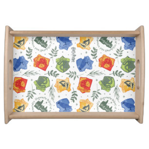 Magical Herbology HOGWARTS™ Houses Pattern Serving Tray
