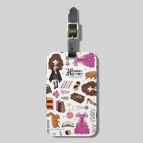 Magical Hermione Granger Watercolor Luggage Tag