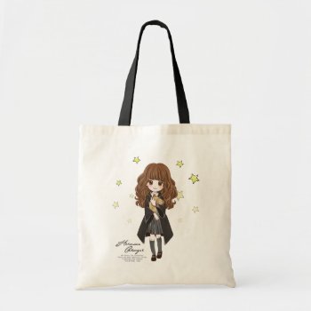 Magical Hermione Granger Watercolor Tote Bag by harrypotter at Zazzle