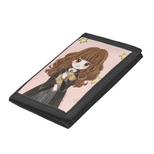 Magical Hermione Granger Watercolor Tri-fold Wallet