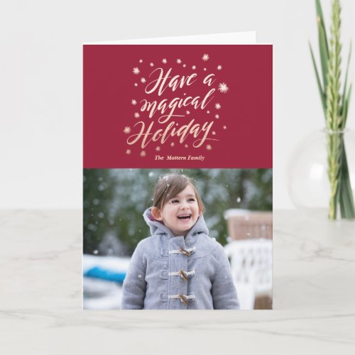magical holiday Greeting Cards