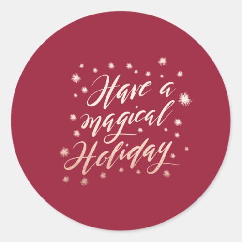 magical holiday sticker