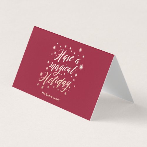 magical holidayl Folded Card