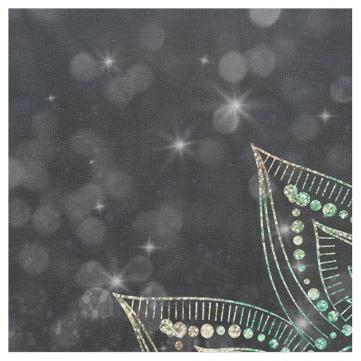 Magical Holographic Mandala Glitter Sparks Design Fabric