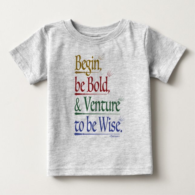 Magical Horace Quote Baby T-Shirt (Front)