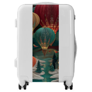 Magical Hot Air Balloon Fantasy Landscape Luggage