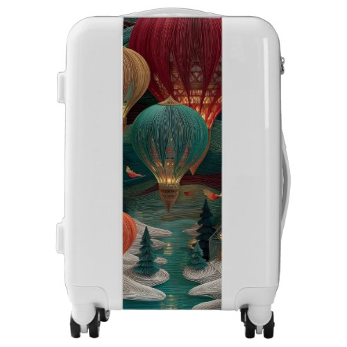 Magical Hot Air Balloon Fantasy Landscape Luggage