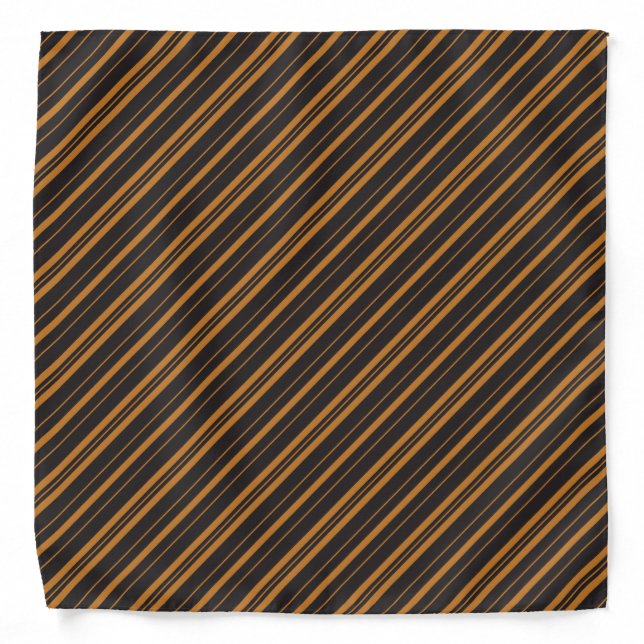 Magical House Striped Bandana Gold and Black (Front)