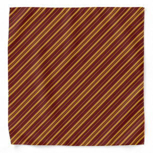 Magical House Striped Bandana Red and Yellow
