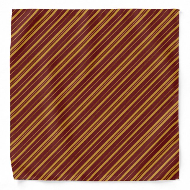 Magical House Striped Bandana Red and Yellow (Front)