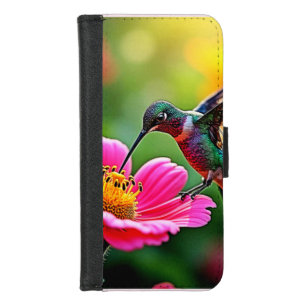Magical Hummingbird Moments Design iPhone 8/7 Wallet Case