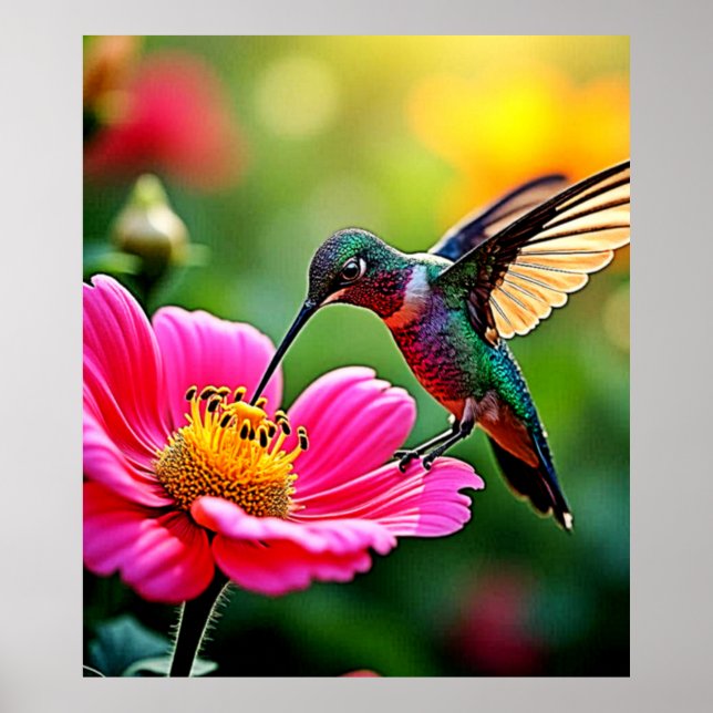 Magical Hummingbird Moments Design Poster (Front)