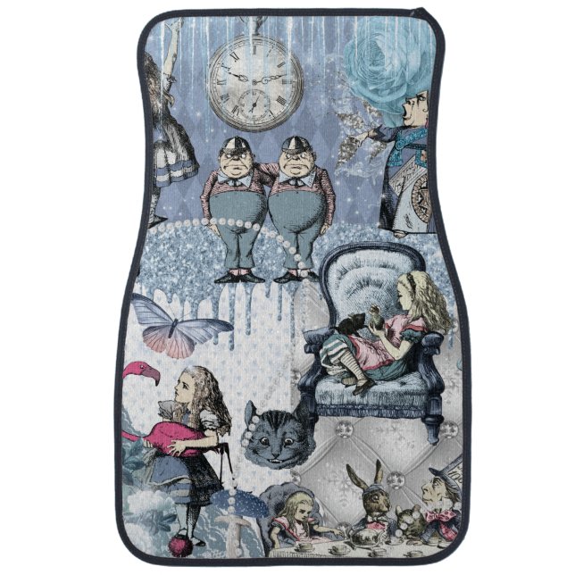 Magical Ice Blue Alice in Wonderland Car Floor Mat (Front)