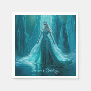 Magical Ice Queen Winter Christmas Napkins