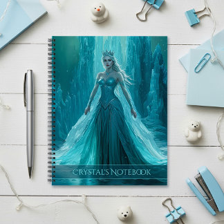 Magical Ice Queen Winter Christmas Notebook