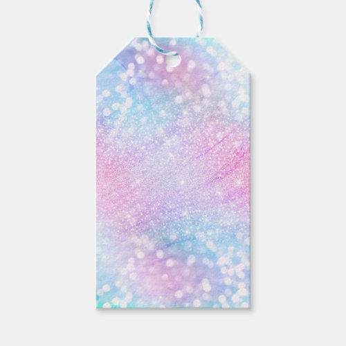 Magical Iridescent Glitter Sparkles Pink Design Gift Tags