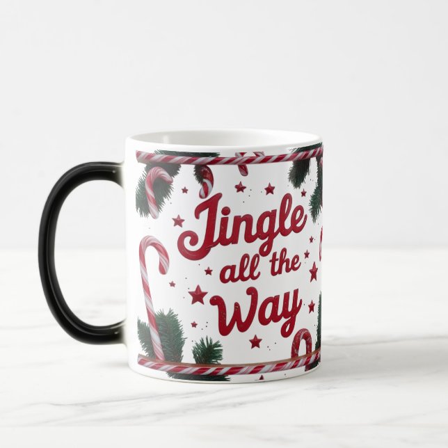 Magical “Jingle All The Way” Color Morphing Mug |  (Left)