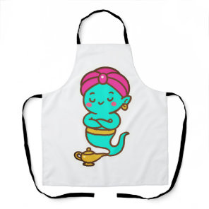 Magical Kawaii Djinn – Neon Spirit Apron