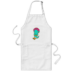 Magical Kawaii Djinn – Neon Spirit Long Apron