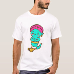 Magical Kawaii Djinn – Neon Spirit T-Shirt