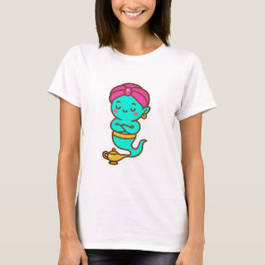 Magical Kawaii Djinn – Neon Spirit T-Shirt
