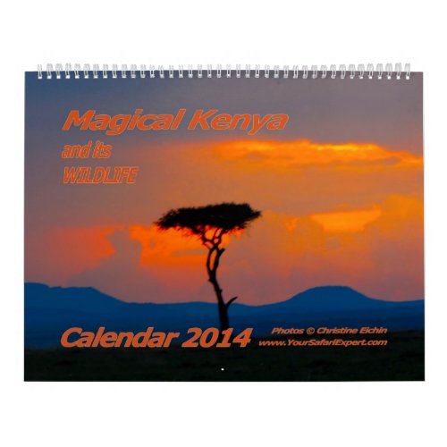 Magical Kenya and its Wildlife Calendar 2014 2_Pg