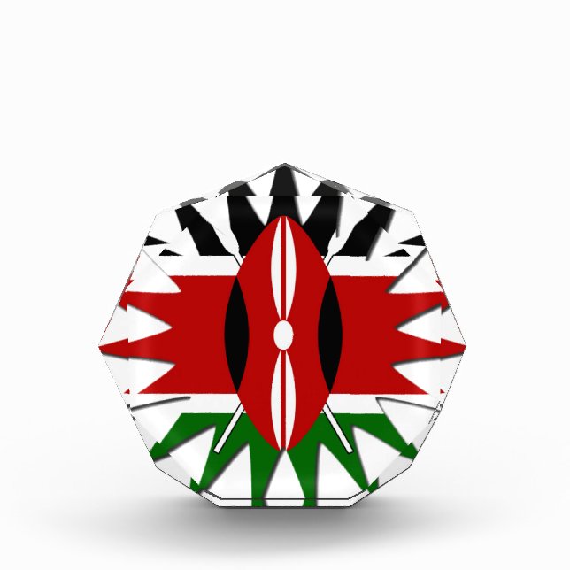 Magical Kenya: Celebrate World Tourism Day 🇰🇪 Acrylic Award (Front)