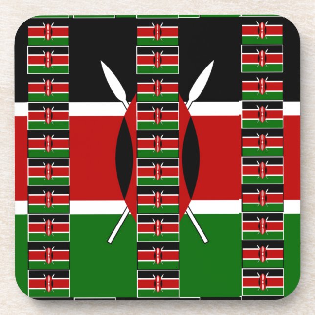 🇰🇪 Magical Kenya: Frame of Unity and Pride Beverage Coaster (Front)