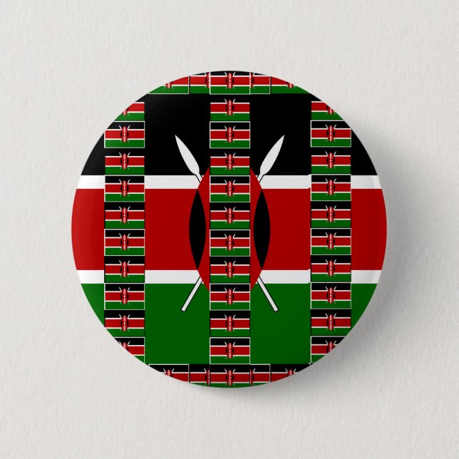 🇰🇪 Magical Kenya: Frame of Unity and Pride Button (Front)