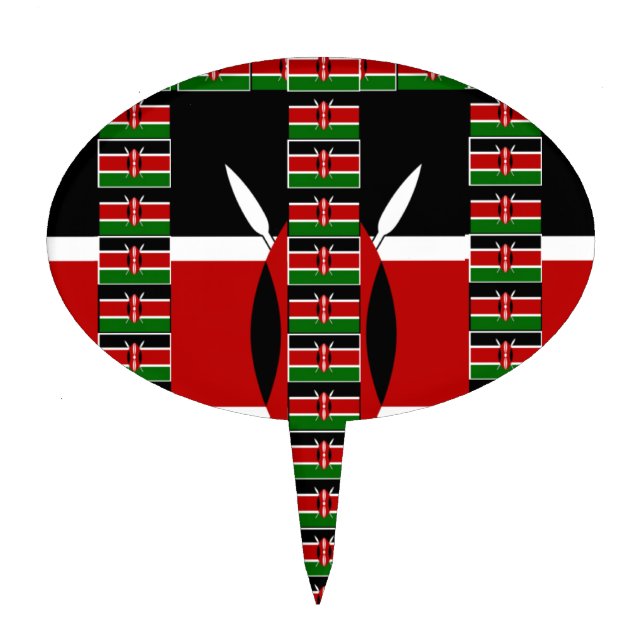 🇰🇪 Magical Kenya: Frame of Unity and Pride Cake Topper (Front)