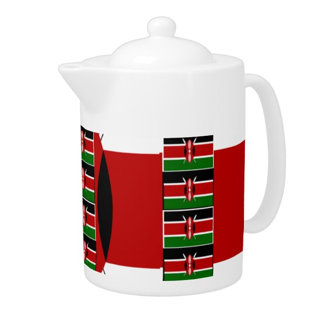 🇰🇪 Magical Kenya: Frame of Unity and Pride  Teapot (Right)
