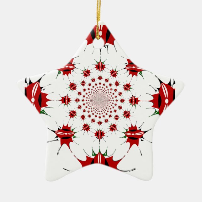 Magical Kenya: Kaleidoscope Culture identity 🇰🇪  Ceramic Ornament (Front)