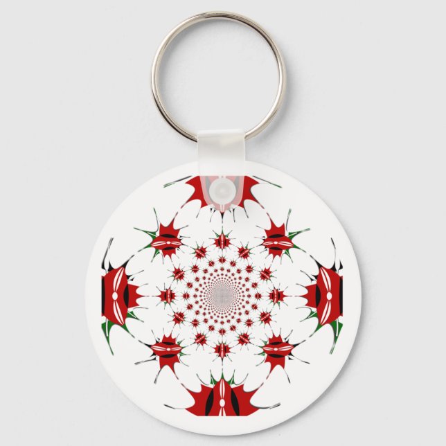 Magical Kenya: Kaleidoscope Culture identity 🇰🇪  Keychain (Front)