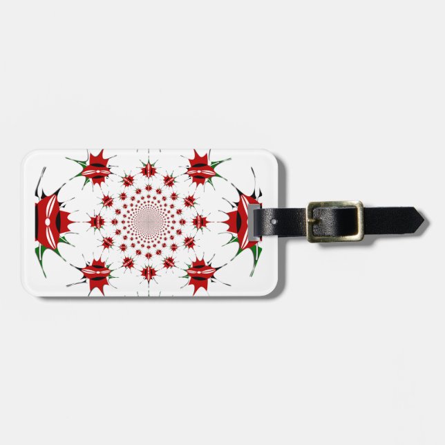 Magical Kenya: Kaleidoscope Culture identity 🇰🇪  Luggage Tag (Front Horizontal)